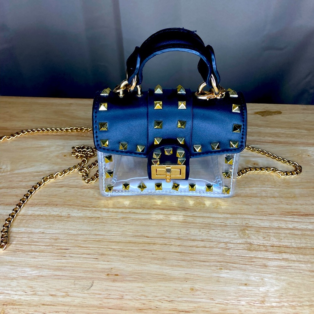 Gold Spike Stud Purse